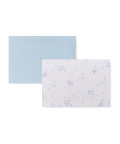 Простынь "С первых дней", 2 шт в упаковке, цвет: синий Mothercare