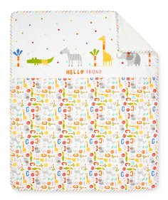 Покрывало Mothercare "Друзья", цвет: белый