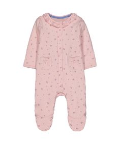 Комбинезон с оборками и кармашками, розовый Mothercare