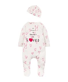 Комбинезон с надписью и шапочка в комплекте Mothercare