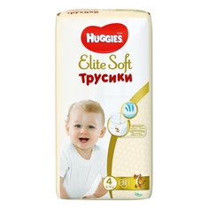 Трусики-подгузники Huggies Элит Софт 4 (9-14кг), 42 шт.