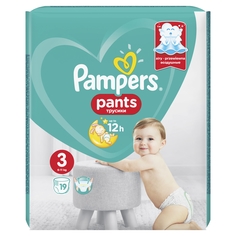 Трусики-подгузники PAMPERS Pants миди (6-11кг), 19 шт.