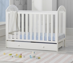 Кроватка Mothercare Marlow 120×60 см, цвет: белый