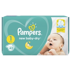 Подгузники PAMPERS New Baby для новорожденных (2-5кг), 43 шт.