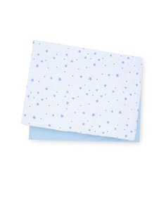 Простыни на резинке для колыбели, 2 шт., белый и голубой Mothercare