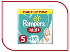 Трусики-подгузники PAMPERS Pants для мальчиков и девочек Junior (12-17 кг), 152 шт.