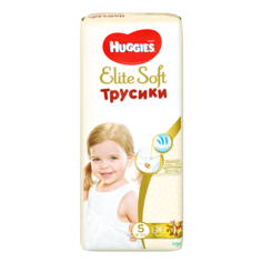 Трусики-подгузники Huggies Элит Софт 5 (12-17кг), 38 шт.