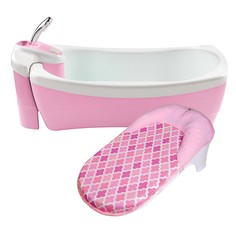 Детская ванночка-джакузи с душевым краником Summer Infant Lil Luxuries, цвет: розовый