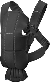 Рюкзак-переноска Baby Bjorn Mini Cotton, черный