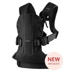 Рюкзак-переноска Babybjorn One Soft Cotton Black, цвет Черный