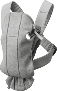 Рюкзак-переноска Baby Bjorn Mini 3D Jersey, светло-cерый