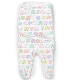 Конверт для пеленания SwaddleMe Footsie "Слоники", S Summer Infant