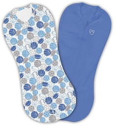 Конверты на молнии Swaddlepod, синий, S, 2 шт. Summer Infant