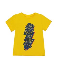 Футболка "Скейтборд-молния", желтый Mothercare