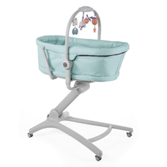 Кроватка-стульчик Chicco BABY HUG 4in1, цвет: бирюзовый