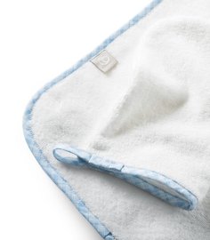Полотенце с капюшоном Stokke, цвет: белый, голубой