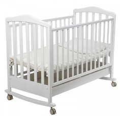 Кроватка-качалка PAPALONI Винни 120х60 белая