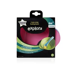 Набор глубоких тарелочек Tommee Tippee, 4 шт. , цвет: розовый