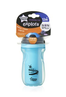 Термочашка Tommee Tippee Explora с мягким носиком 260 мл,цвет: голубой