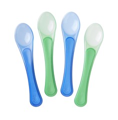 Ложечки Tommee Tippee, 4 шт., цвет: синий, зеленый