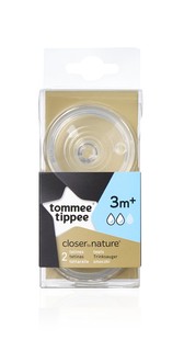 Соски для бутылочки Tommee Tippee "Close to nature" средний поток, 2 шт.