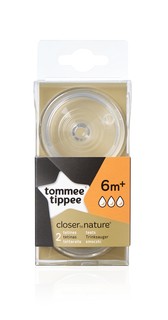 Соски для бутылочки Tommee Tippee "Close to nature" быстрый поток, 2 шт.