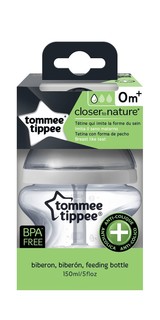 Бутылочка Tommee Tippee с усиленным антиколиковым клапаном и индикатором температуры, 150 мл