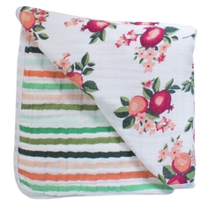 Одеяло муслиновое Bebe au Lait Ojai and Ribbon,122x122 см
