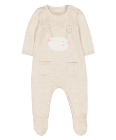 Комбинезон вязаный "Жираф", кремовый Mothercare