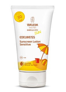 Натуральный солнцезащитный крем Weleda для младенцев и детей SPF 30, 150 мл