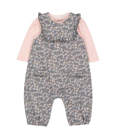 Комбинезон с цветочным рисунком и боди Mothercare