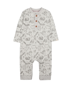 Комбинезон с рисунками, серый Mothercare