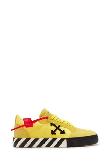 Кеды желтого цвета в полоску Off White