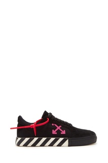 Замшевые кеды черного цвета Off White