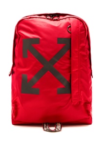 Красный рюкзак со стрелками Easy Off White