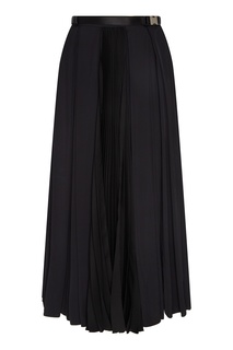 Черная юбка с поясом Prada