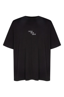 Черная хлопковая футболка Marcelo Burlon County Of Milan