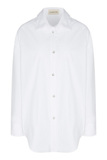 Хлопковая белая блузка Alexandre Vauthier