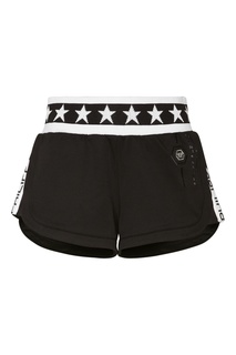 Черные шорты с контрастной отделкой Philipp Plein