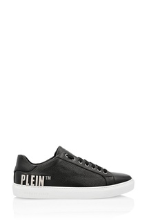 Черные кеды с металлическими логотипами Philipp Plein