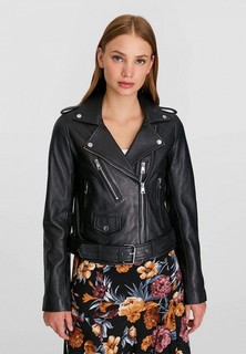 Куртка кожаная Stradivarius