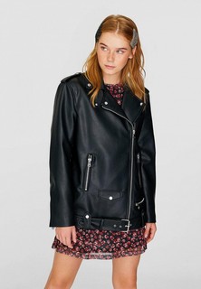 Куртка кожаная Stradivarius
