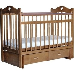 Кроватка Everflo Love c ящиком и маятником caramel ES-002 (ПП100004299)