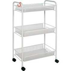 Этажерка Berossi Ладья 2К,мобильная, на колесиках, размер 44 х 25 х 73,5 см, серая (Э 322 С)