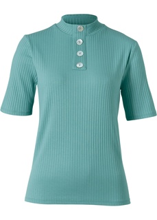 Футболка на линии пуговиц Bonprix