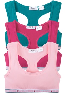 Бюстье из органического хлопка (3 шт.) Bonprix