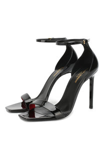 Лаковые босоножки Amber Saint Laurent