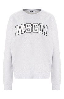 Хлопковый пуловер MSGM