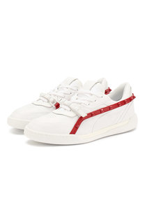 Кожаные кроссовки Valentino Garavani Rockstud Armour Valentino