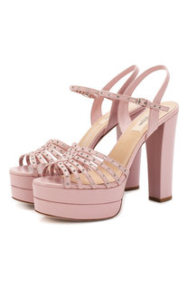 Кожаные босоножки Valentino Garavani Love Latch Valentino